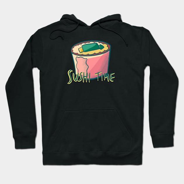 Sushi Roll Hoodie by Kelly Louise Art